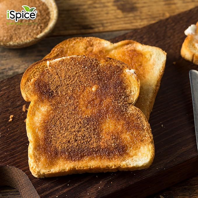 iSpice PREMIUM CINNAMON SUGAR SPRINKLE | Pure and Fresh | Essential Kitchen Spice| DELICIOUS- Free of ANY Artificial Colors9 oz (256g)