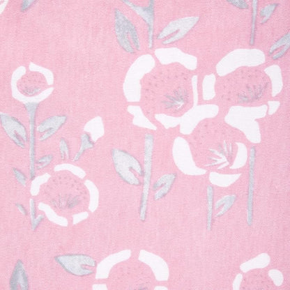 aden + anais, Cotton Knit Baby Wrap, Newborn Wearable Swaddle Blanket, 3 Pack, Pink Stencil, 0-3 Months