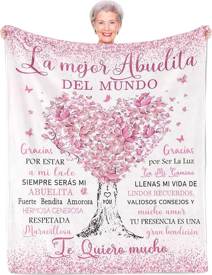 Abuela Gifts, Regalos para Abuela, Grandma Gifts in Spanish, Gigi Gifts for Grandma, Grandma Gift Ideas, Grandma Birthday Gifts, Grandmother Gift, Abuelita Gift, Gift for Abuela Blanket 60"x50"