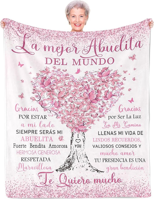 Abuela Gifts, Regalos para Abuela, Grandma Gifts in Spanish, Gigi Gifts for Grandma, Grandma Gift Ideas, Grandma Birthday Gifts, Grandmother Gift, Abuelita Gift, Gift for Abuela Blanket 60"x50"