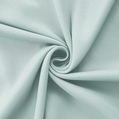 Mrs.Naturall Seafoam Green Curtains for Bathroom Window,Blackout Short Curtains for Bedroom Kitchen,45 Inch Length,Mint Green/Aqua