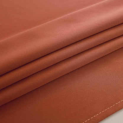Mrs.Naturall Short Curtains for Bedroom Windows,Boho Blackout Cafe Kitchen Curtains 45 Inch Length,Burnt Orange