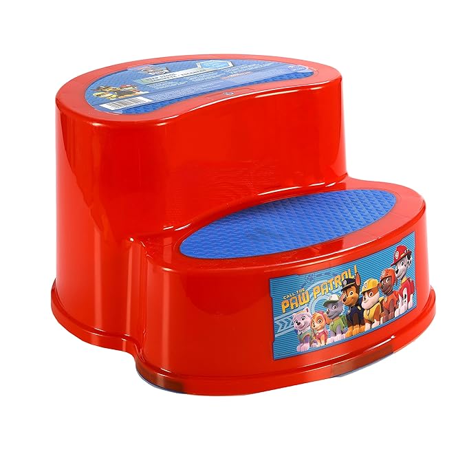 Nickelodeon Paw Patrol 2-Step Transition Step Stool, Red/Blue