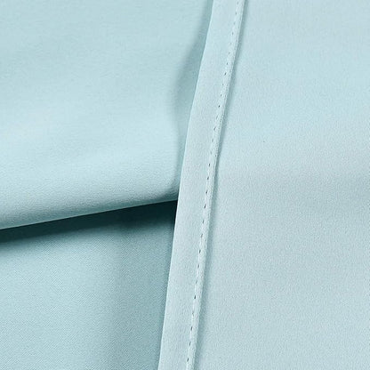 Aqua Valances for Kitchen Windows - Room Darkening Valances for Window with Grommet 52 by 18 Inch,1 Panel