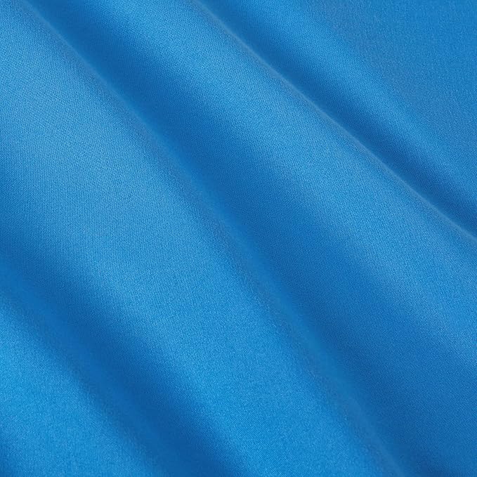 Amazon Basics 5 Piece Microfiber Kid's Bed-in-a-Bag Bedding Set, Twin, Blue, Solid