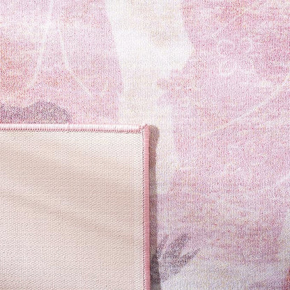 SAFAVIEH Disney Princess Collection Machine Washable Slip Resistant 2'3" x 3'9" Pink/Purple DSN507U Kids Bedroom Nursery Playroom Area Rug