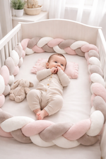 Braided Baby Crib Bumper - Vignette | Couvertures Cosy