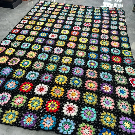 Couverture au crochet faite à la main2