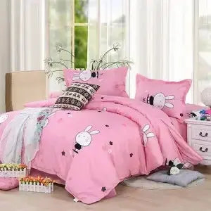 Couverture de couette rose