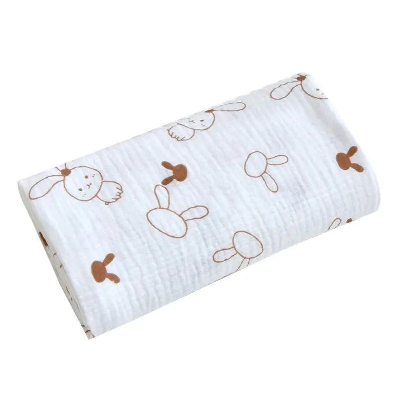 Couverture enveloppante pour bébé lapin brun