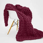 Couverture grosse maille - Vignette | Couvertures Cosy
