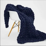 Couverture grosse maille - Vignette | Couvertures Cosy