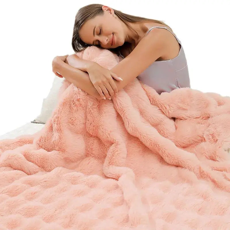 Couverture hiver Rose
