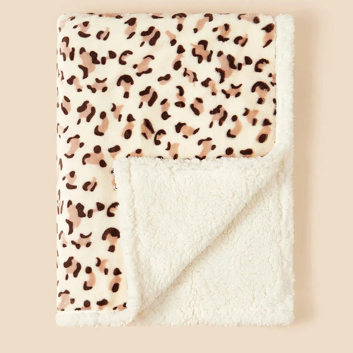 Couverture hiver chaude pour bébé léopard