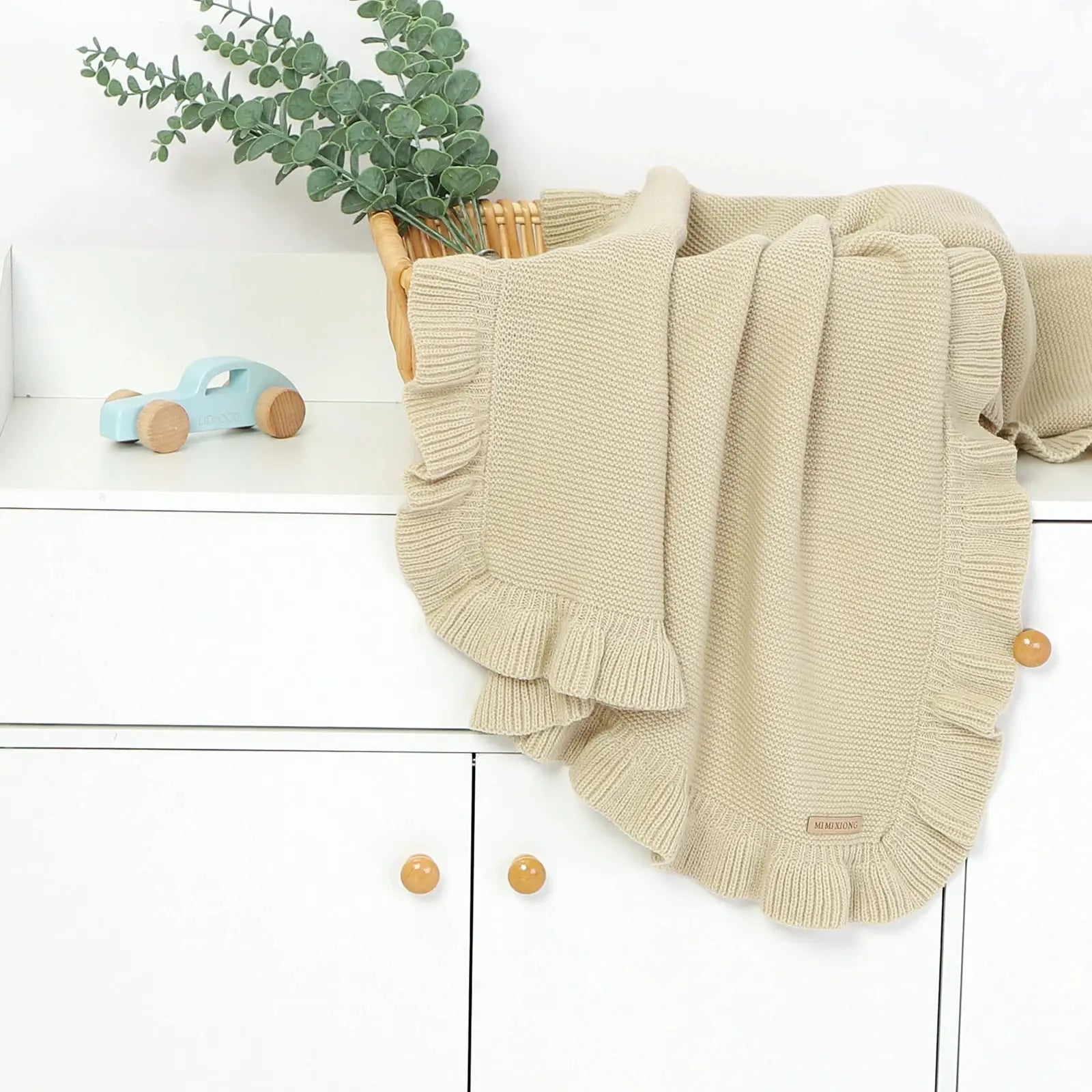 Couverture porte bébé khaki