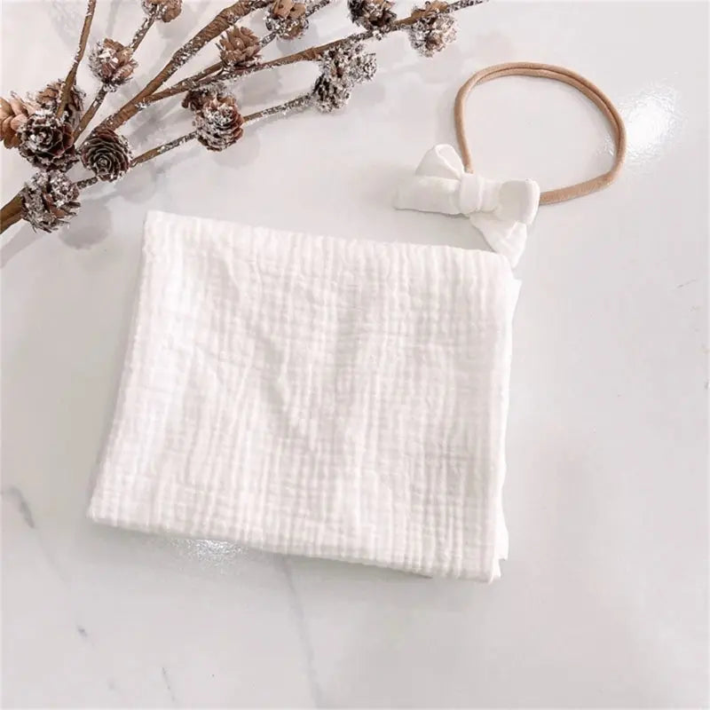Couverture pour bébé fille blanc