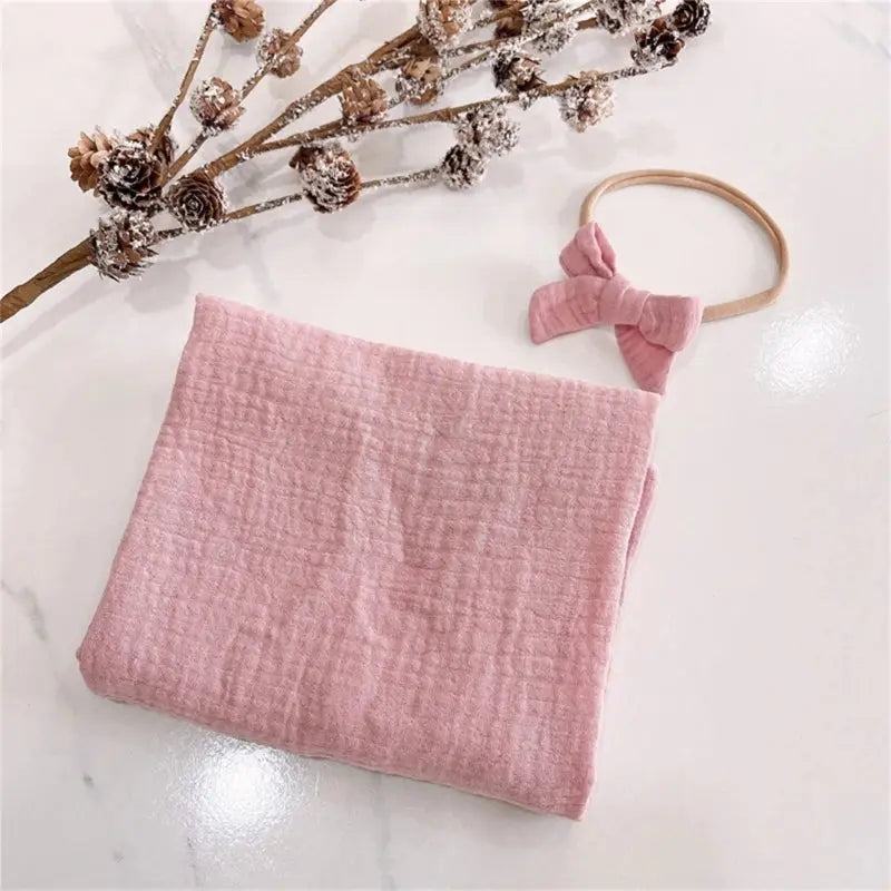 Couverture pour bébé fille rose