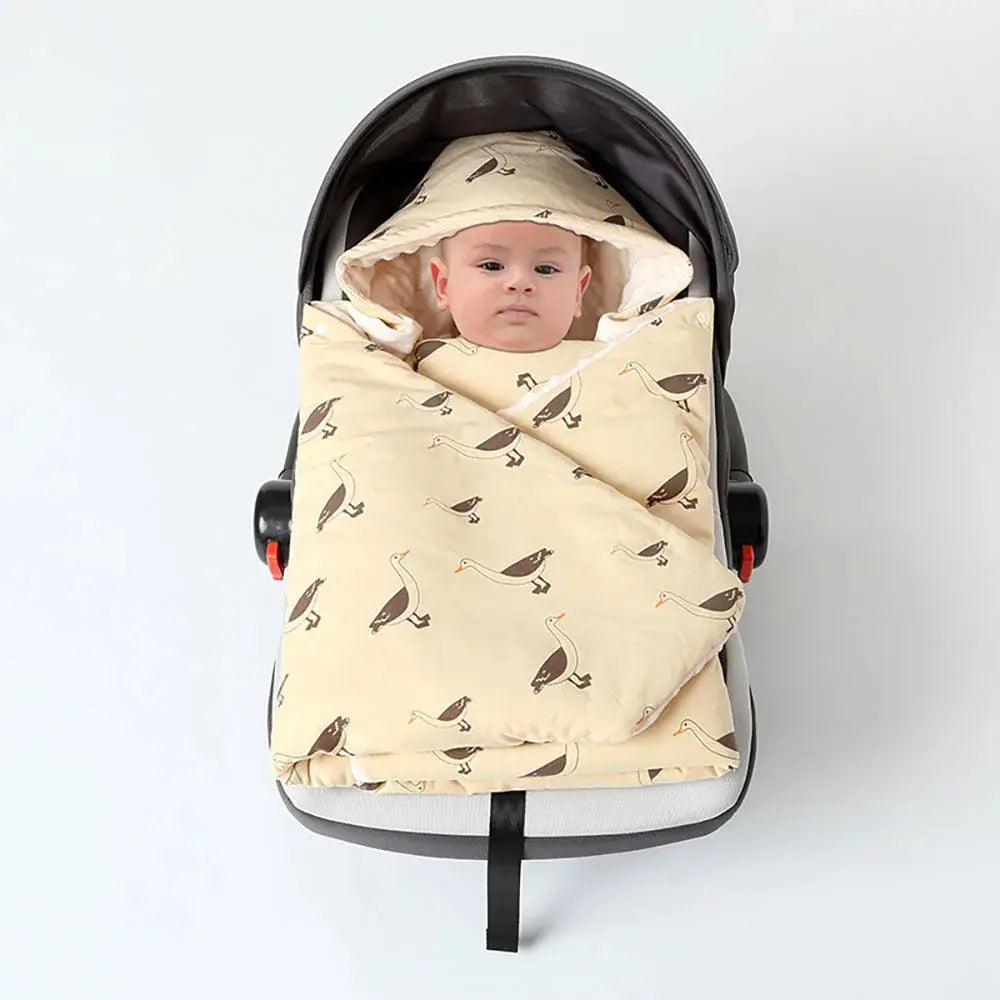 Couverture pour porte bébé jaune