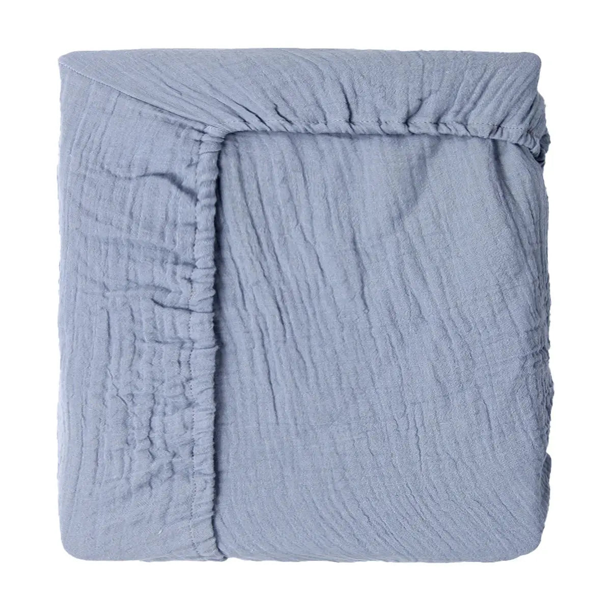 Couvre-lit en coton pour nouveau-né bleu
