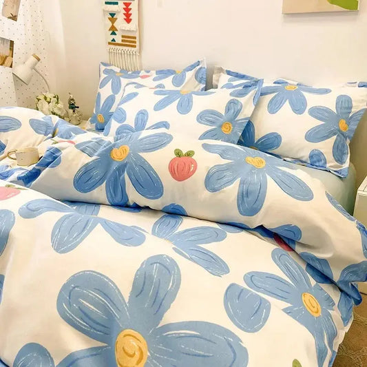 Housse de couette en plumes à fleur