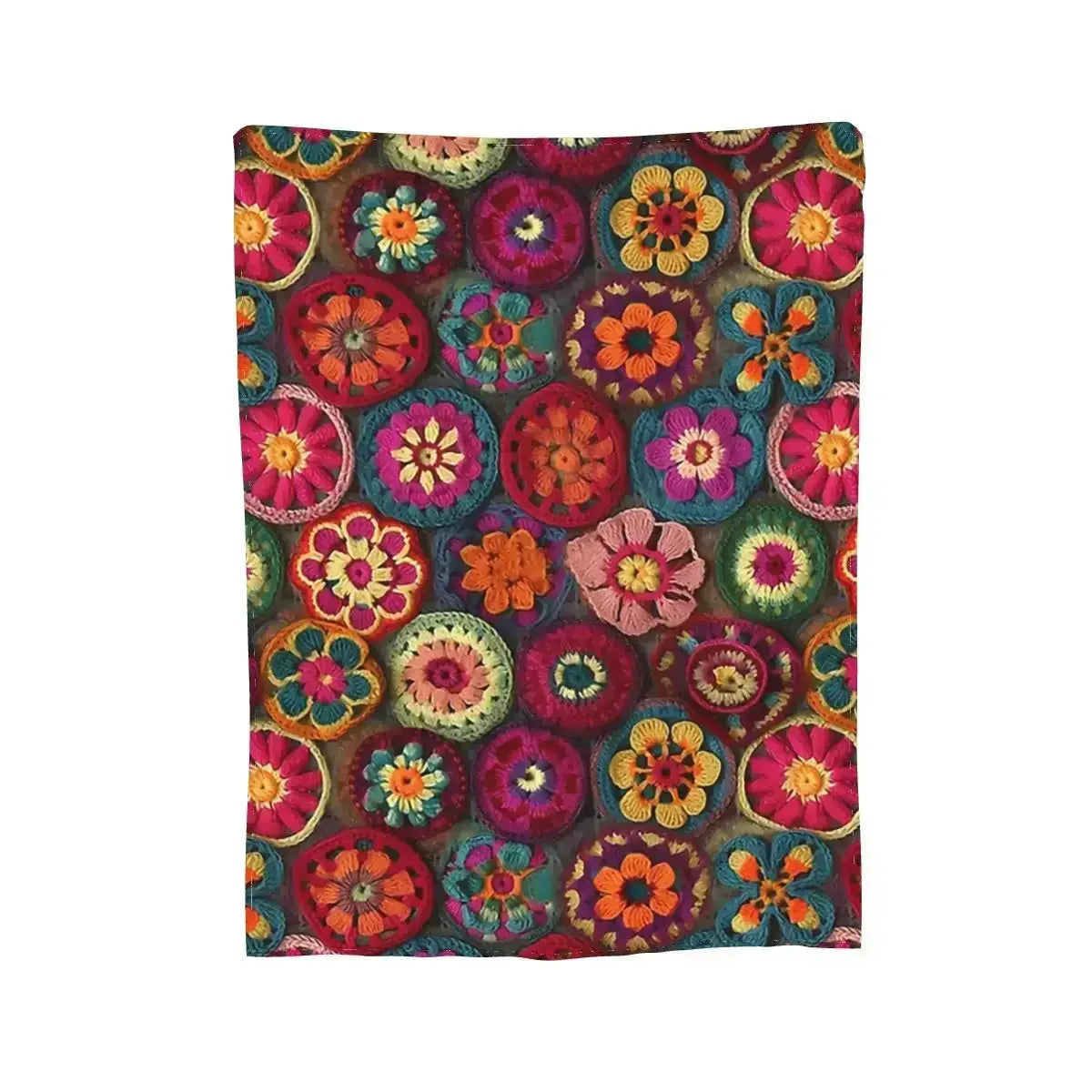 Couverture au crochet Coloré pour lit et canapé Ma boutique